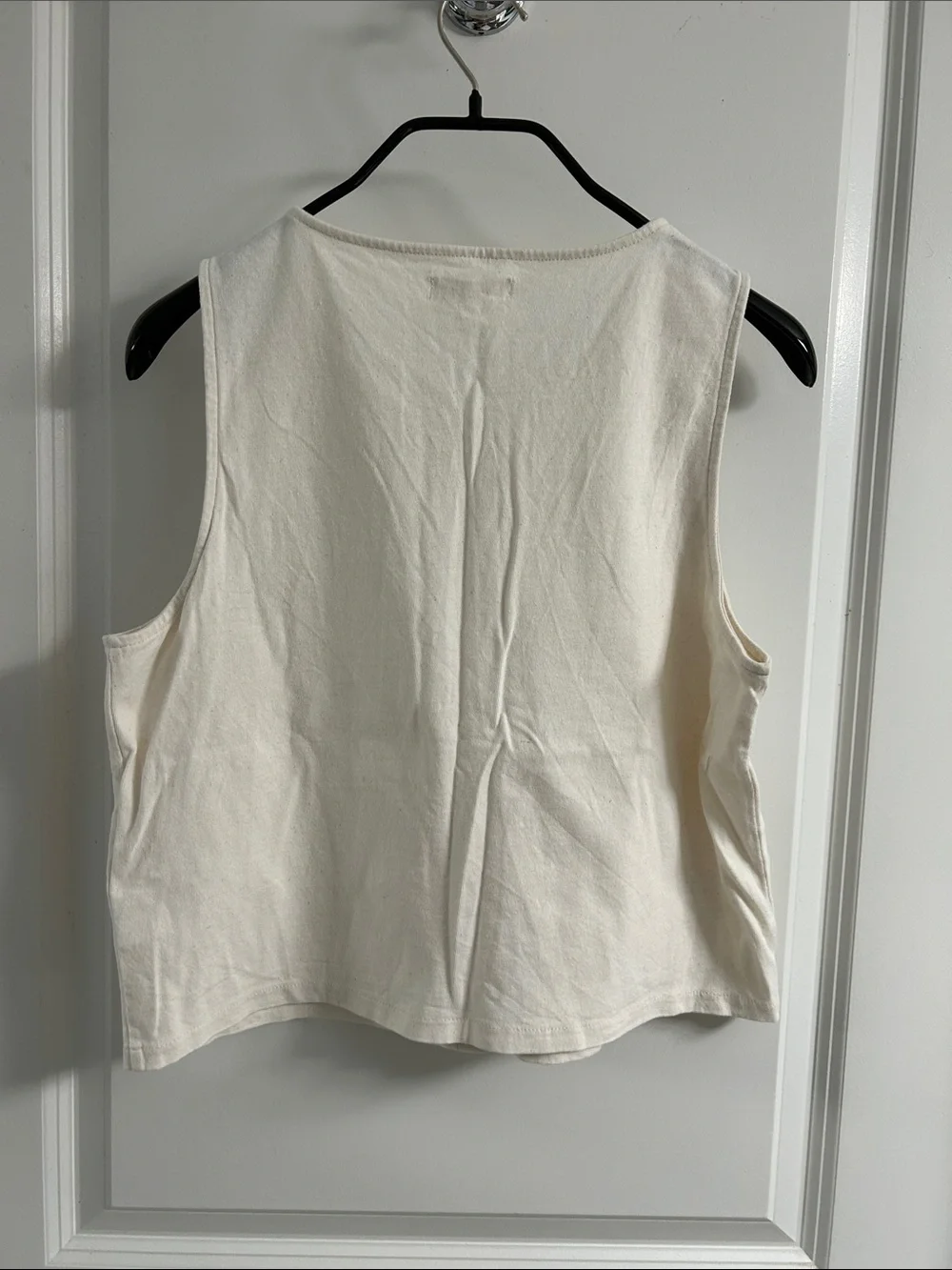 madewell - button-front crewneck crop tank - Picture 8 of 8